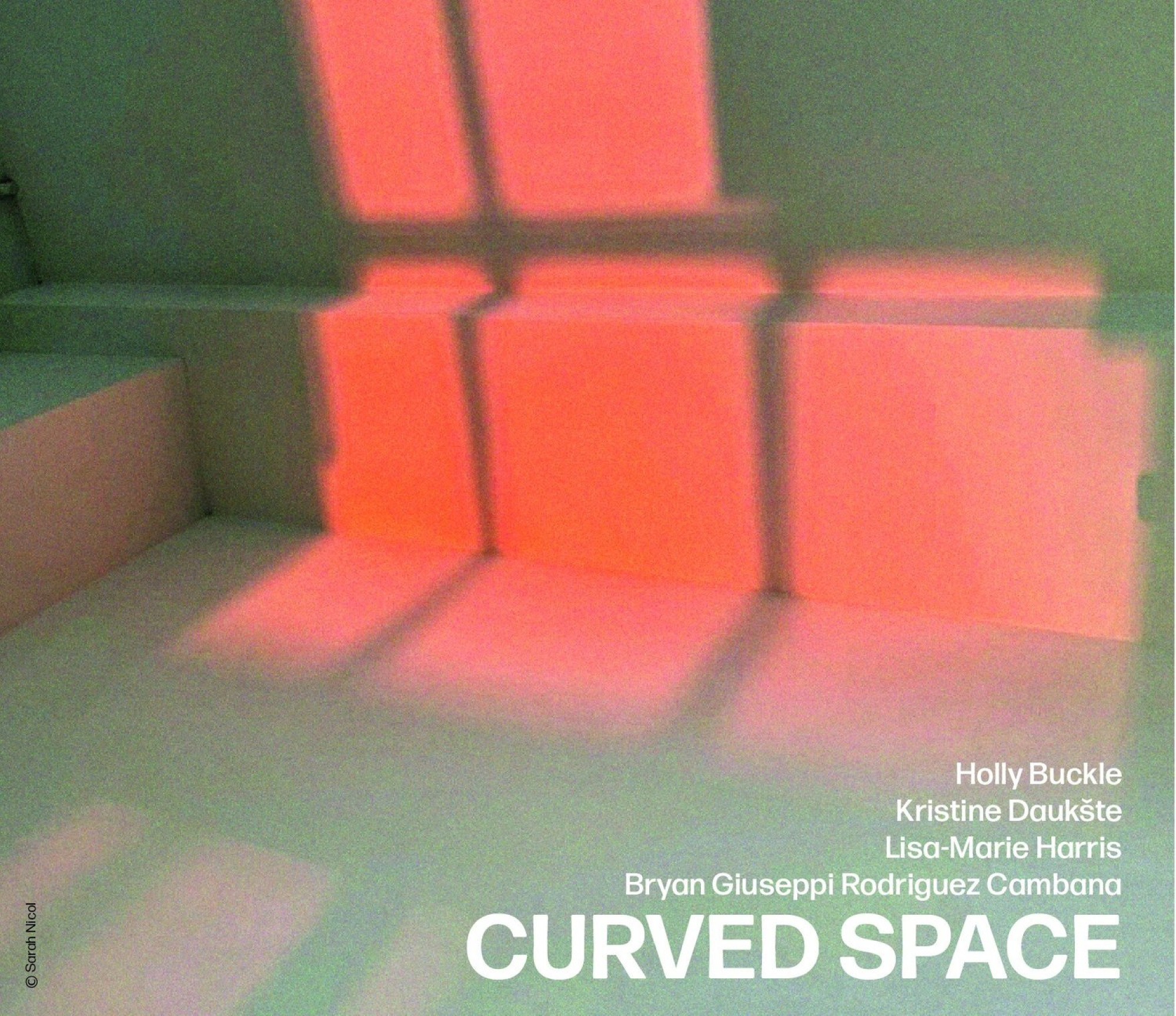 Poster, Curved Space at PEER Gallery, September 2022