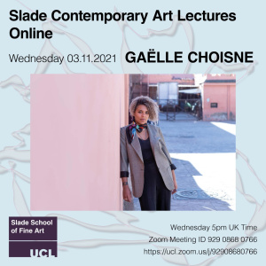 Gaelle Choisne, Contemporary Art Lecture poster